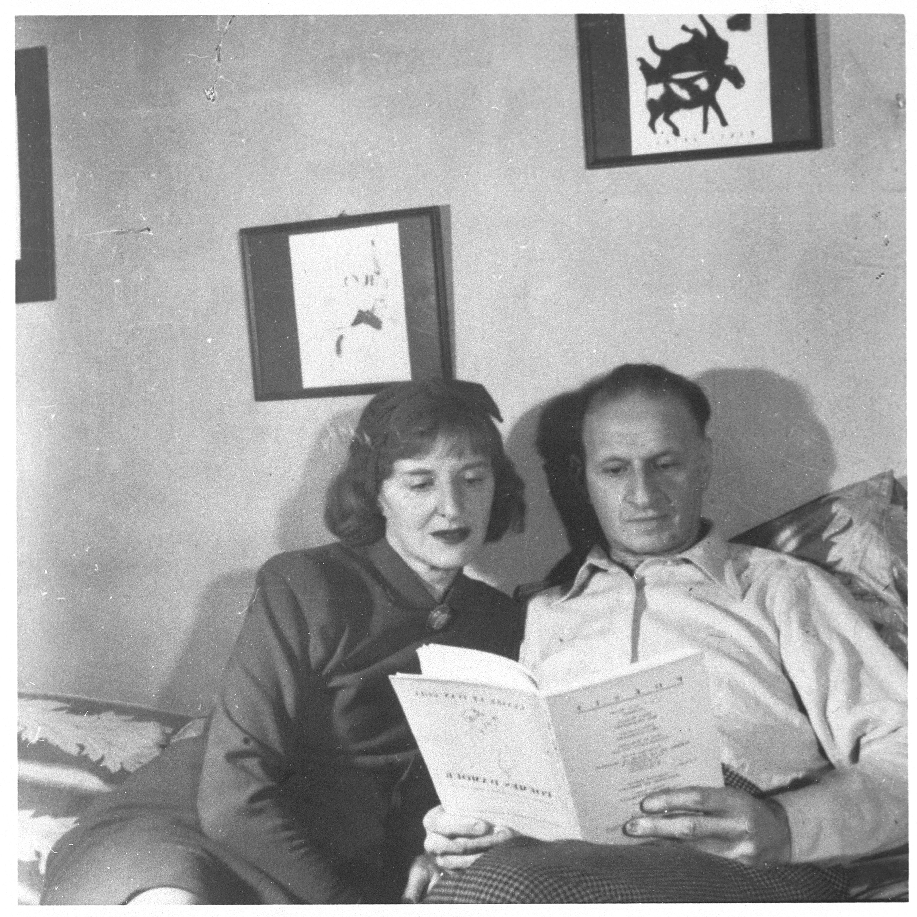 Claire und Yvan Goll, New York, 1945/47